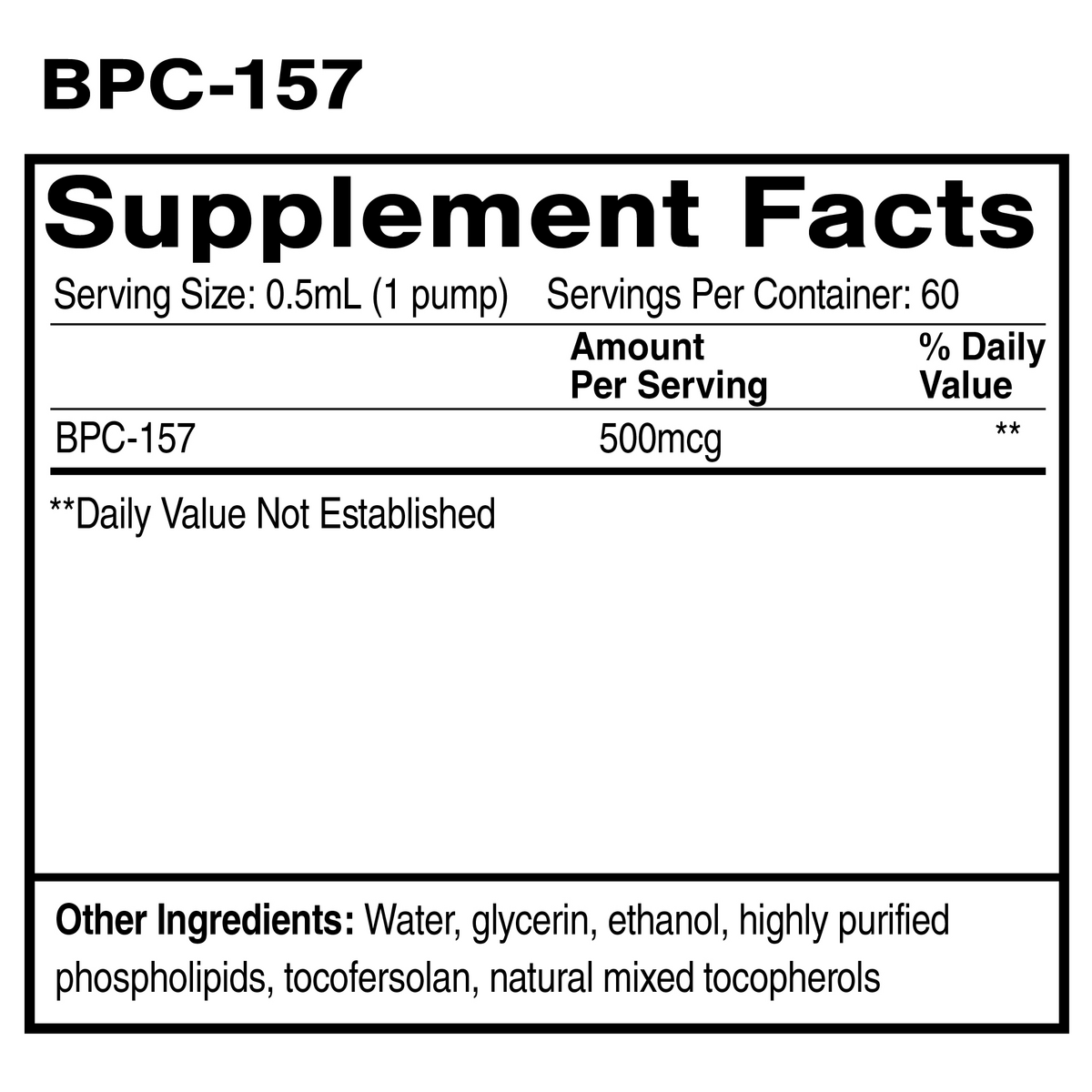Oral Liposomal BPC-157