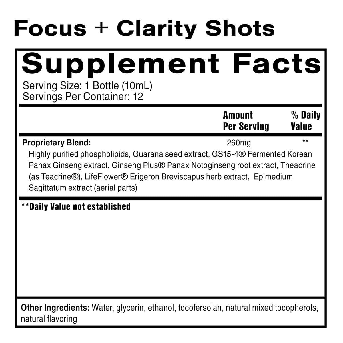 Focus + Clarity Shot