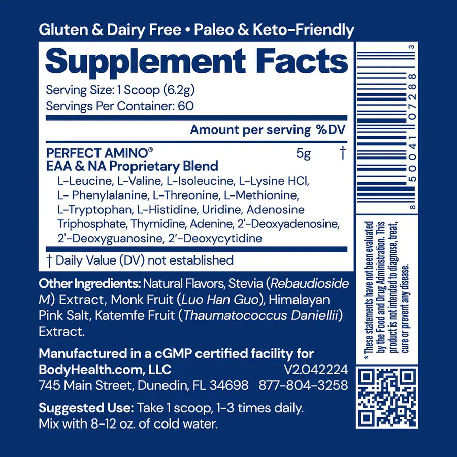 Perfect Amino Powder 60 Serving (Unflavored)