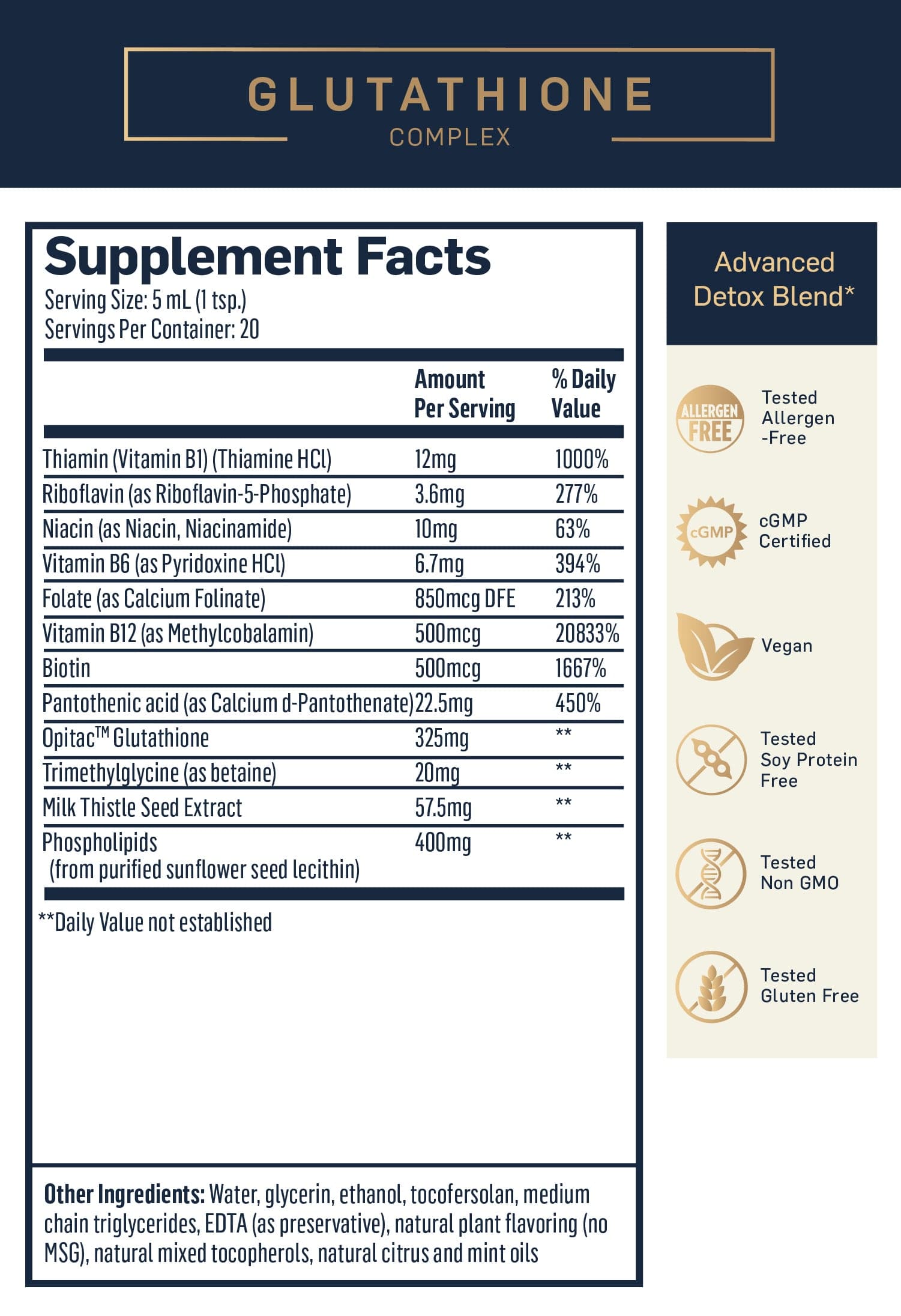Liposomal Glutathione Complex