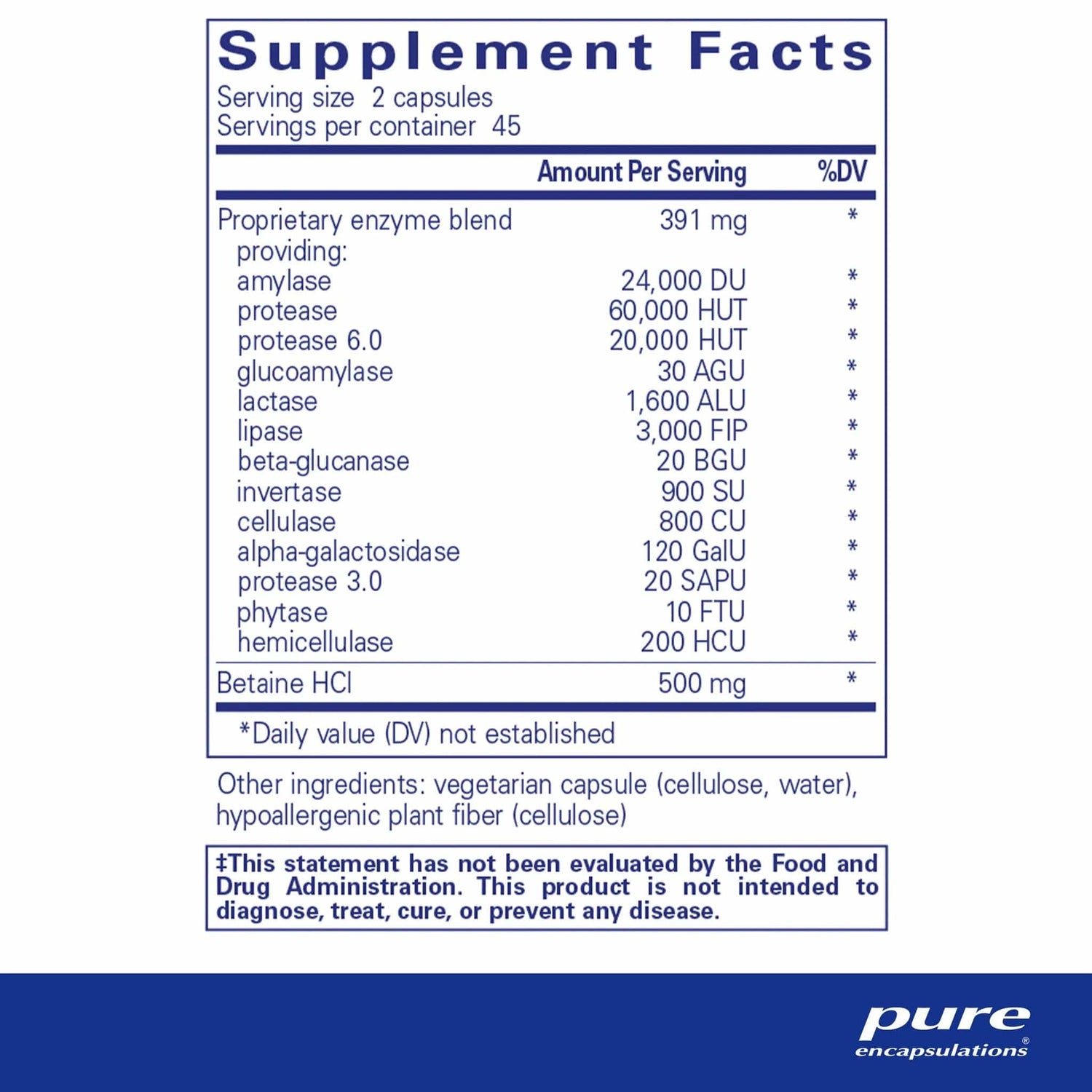 Digestive Enzymes Ultra with Betaine HCl