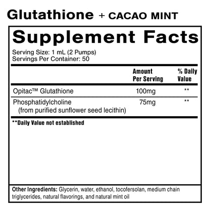 Liposomal Glutathione +Cacao Mint