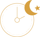 Golden icon indicating Sleep Supplement from Bonasana Health