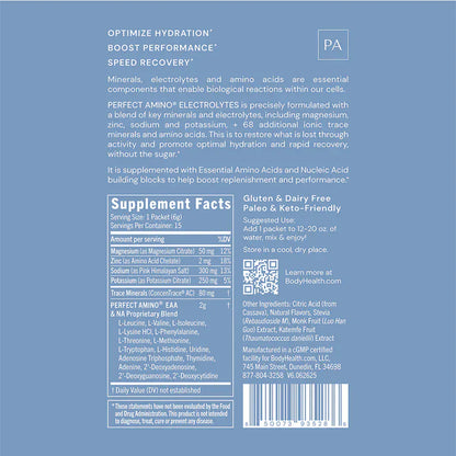 Perfect Amino Electrolytes Serving Packets (Mixed Berry)