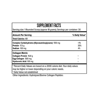 Collagen ECM Supplement Facts