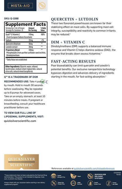 Hista-Aid® Liposomal Allergy Supplement HK